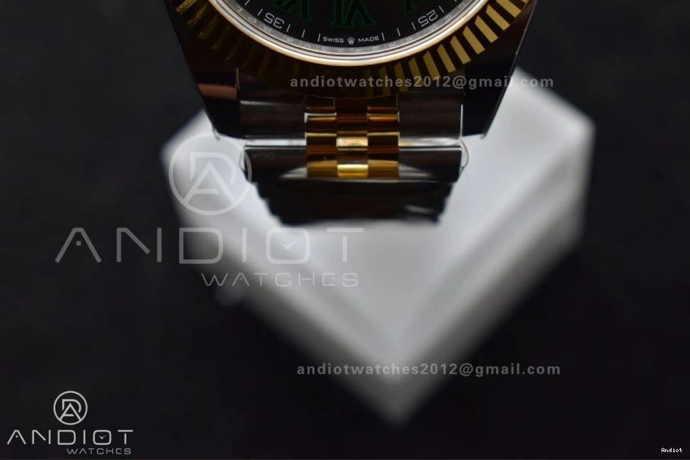 YG Gray 1:1 Bracelet 41 (Gain Weight) Dial Roman SS Best Steel 126333 Edition SH3235 904L SS ARF YG Green DateJust on Jubilee 1103